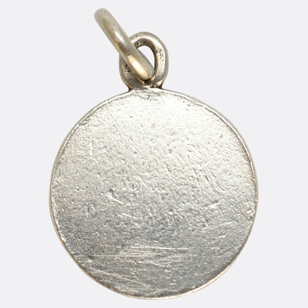 Antique French Forget-Me-Not Enamel Charm