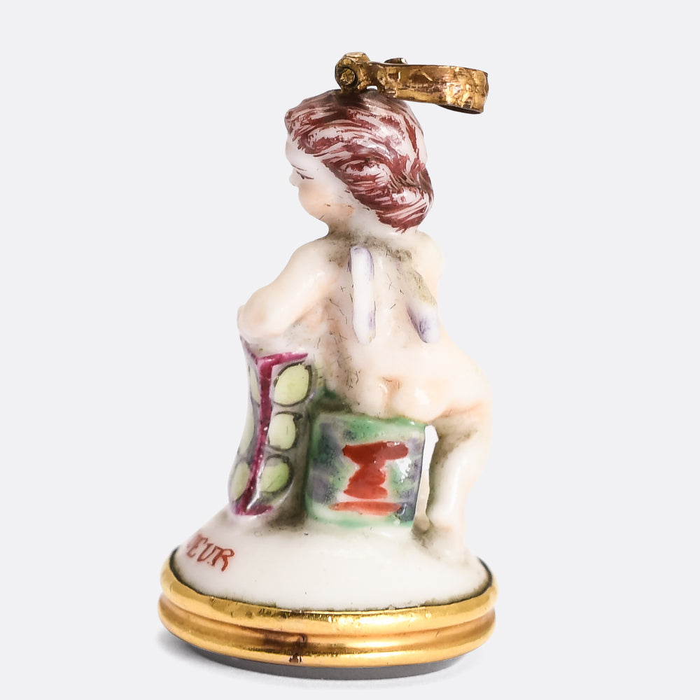 Georgian All For You Cupid Chelsea Seal Fob Pendant