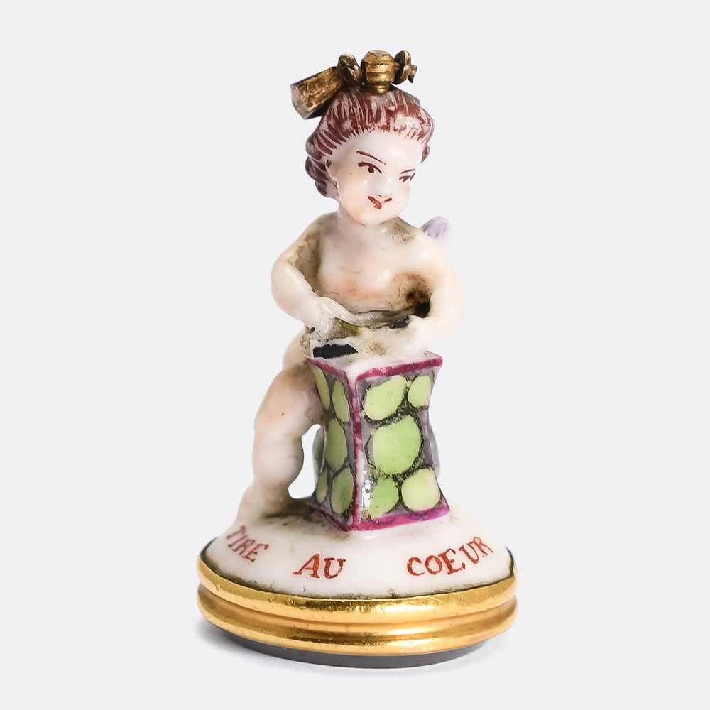 Georgian All For You Cupid Chelsea Seal Fob Pendant