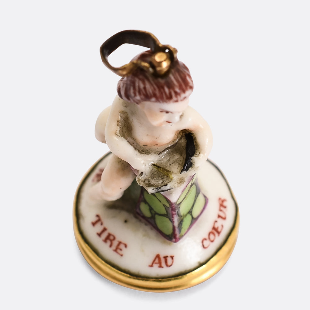 Georgian All For You Cupid Chelsea Seal Fob Pendant