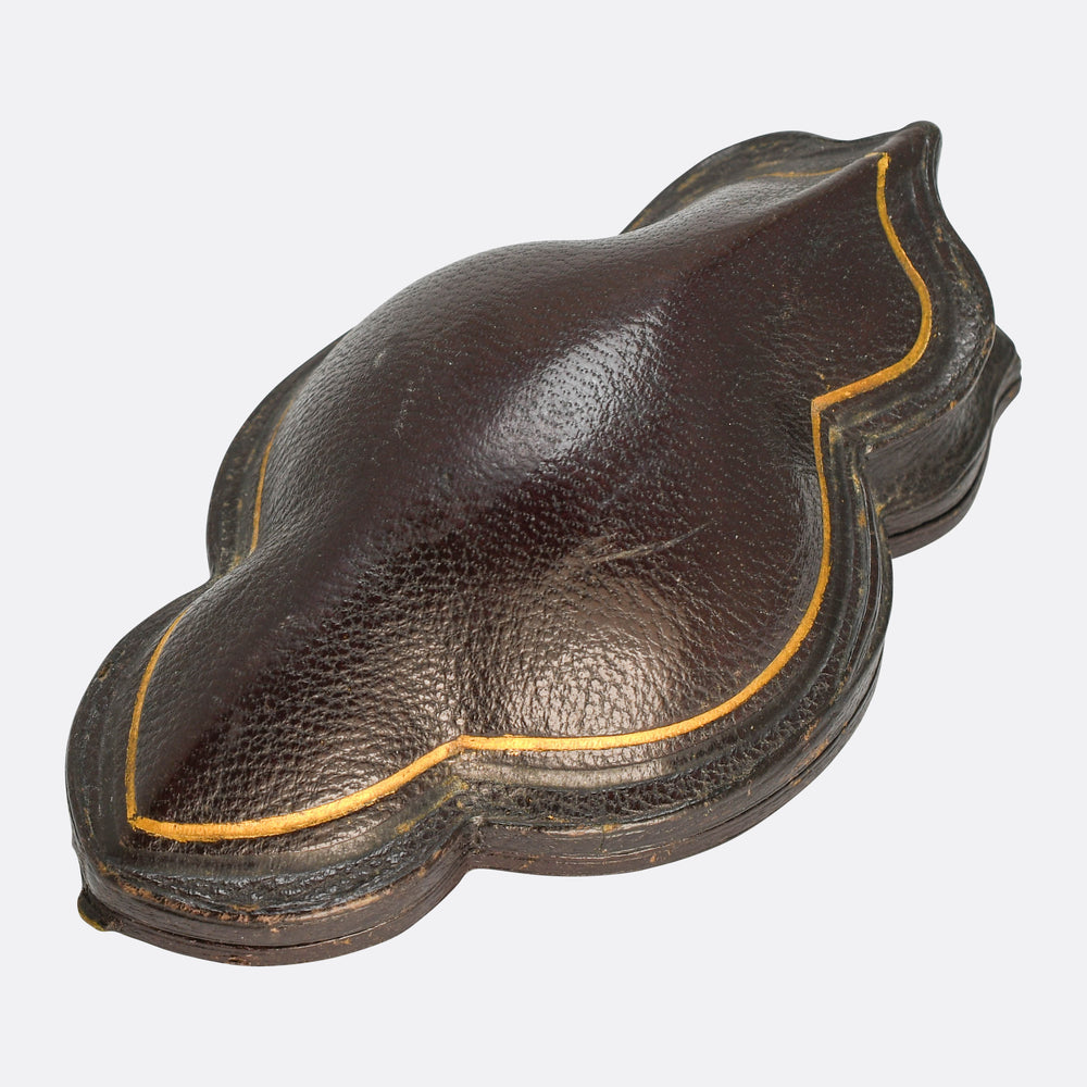 Georgian Boxed Woven Pearl Trompe L'oeil Locket