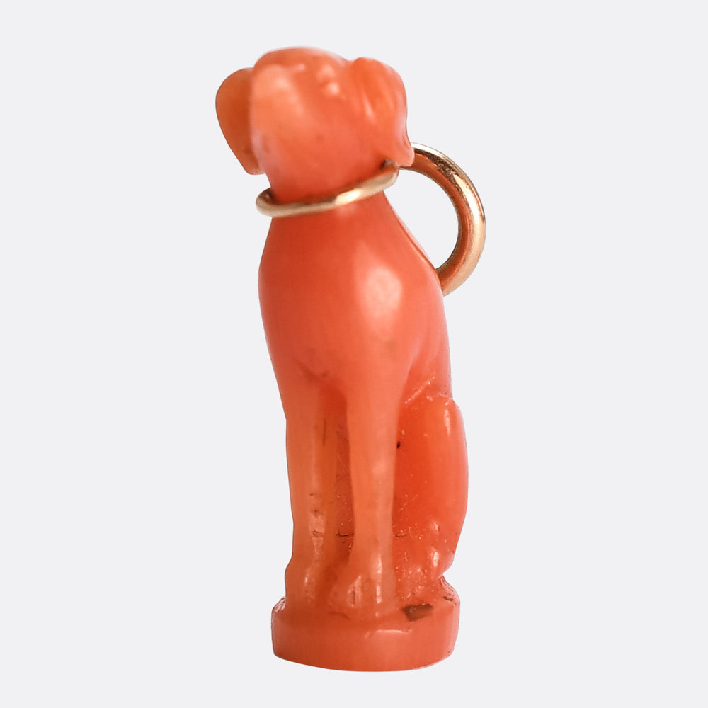 Georgian Coral Dog Charm