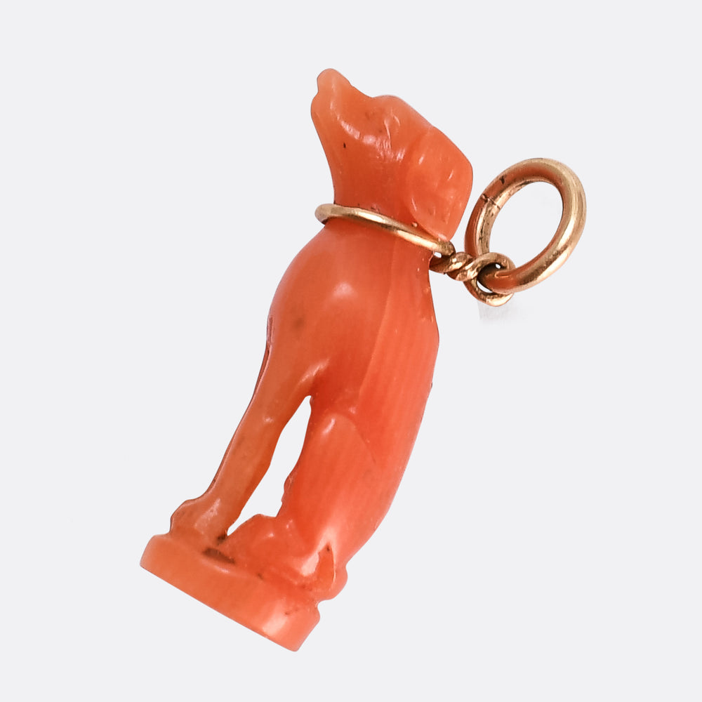 Georgian Coral Dog Charm