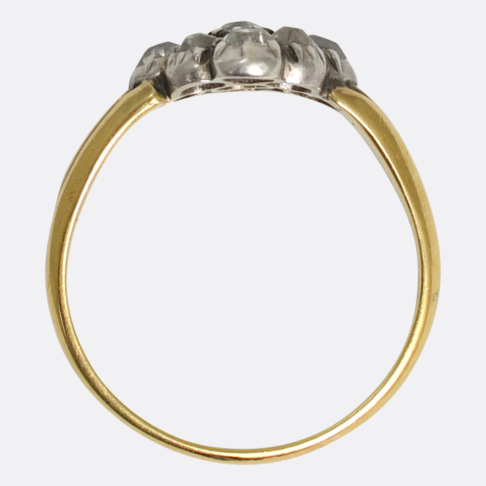 Georgian Diamond Cluster Ring