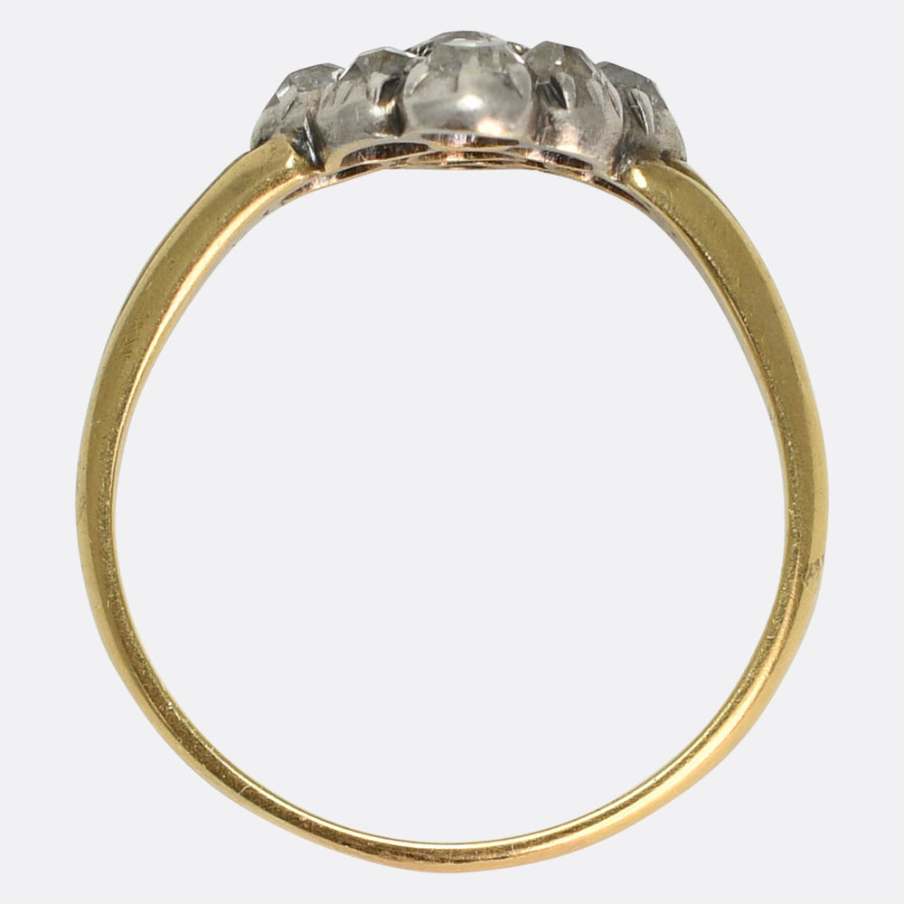 Georgian Diamond Cluster Ring