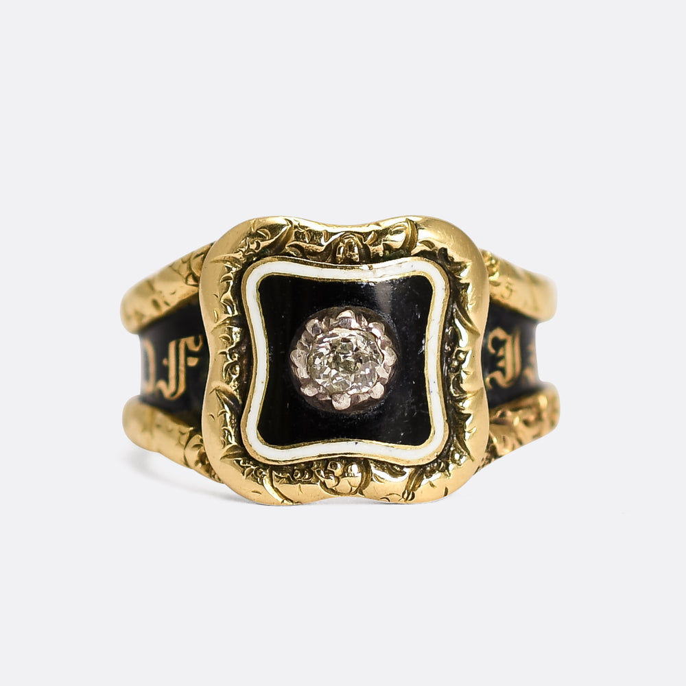 Georgian Diamond Memorial Ring