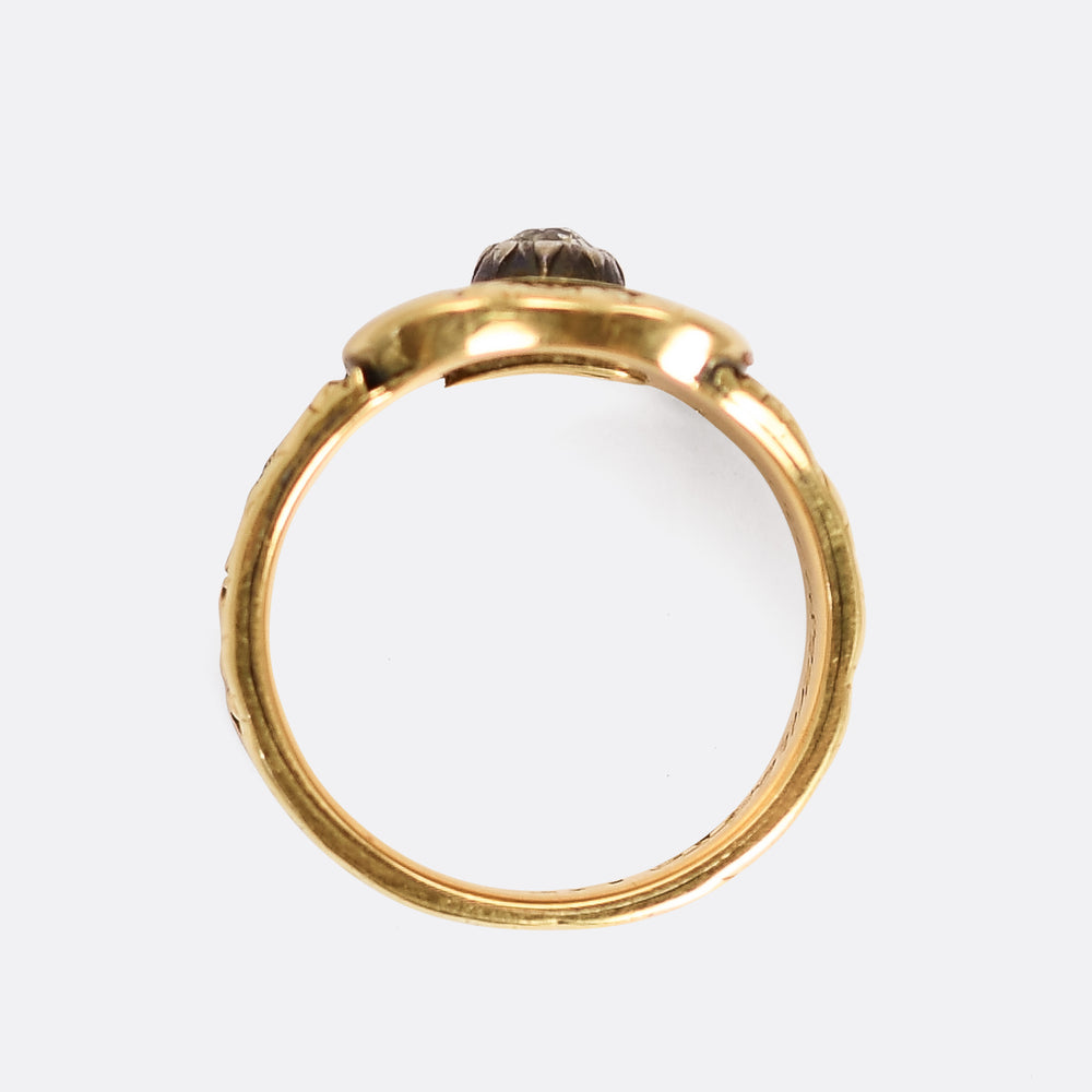 Georgian Diamond Memorial Ring