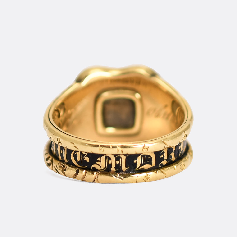 Georgian Diamond Memorial Ring