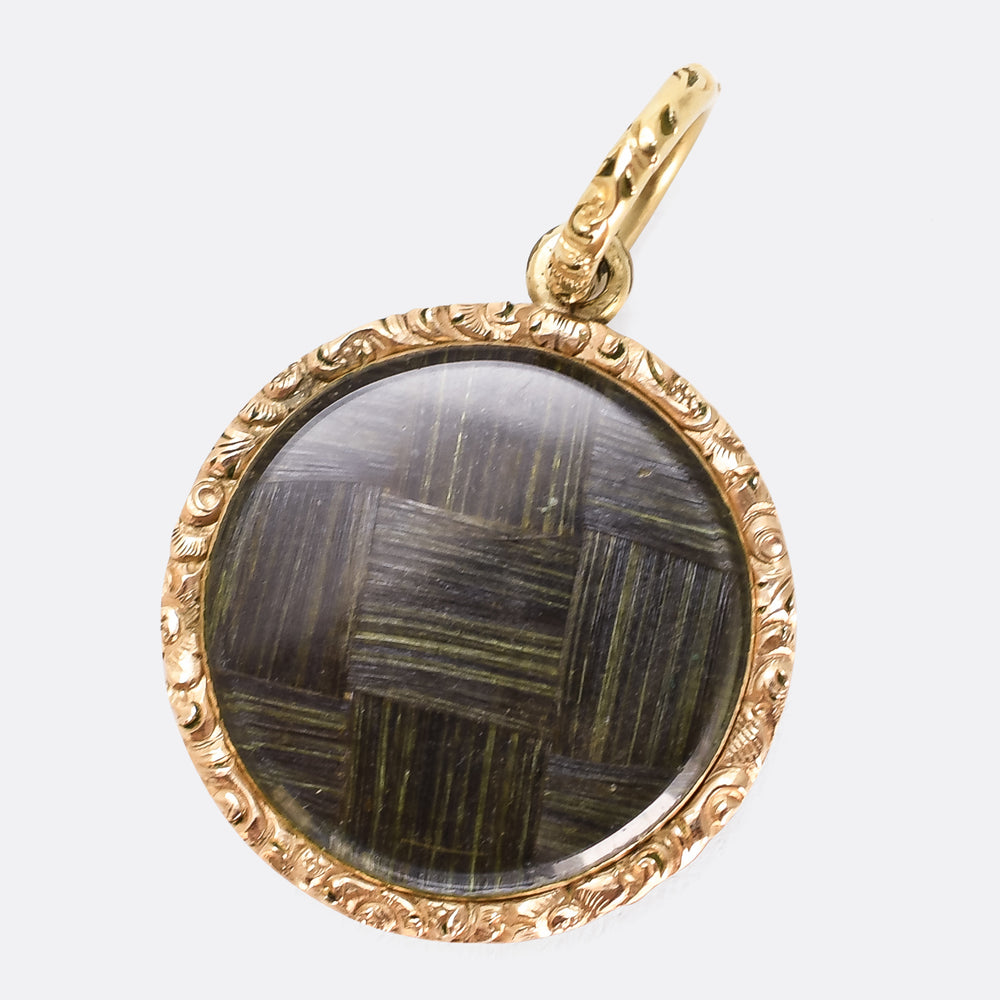 Georgian Enamel Forget-Me-Not Mourning Locket