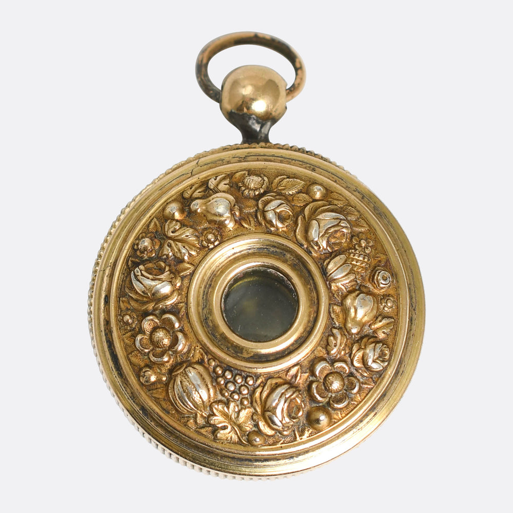 Georgian Floral Silver Magnifying Loupe