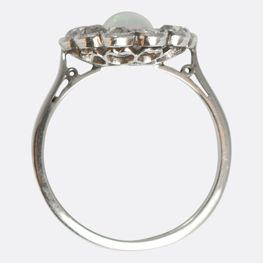 Georgian Friendship Still Holds Thy Memory Dear Spinner Ring