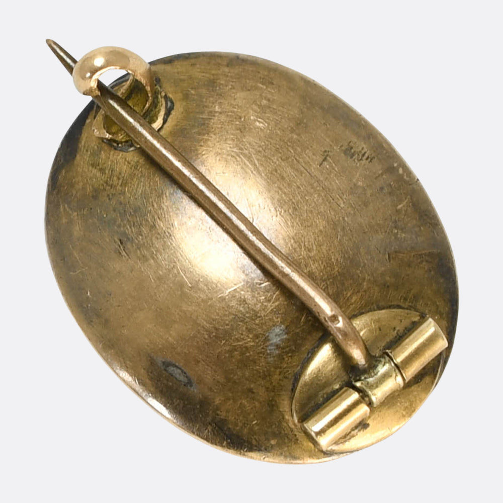 Georgian Garnet L'amour Love Birds Lace Pin