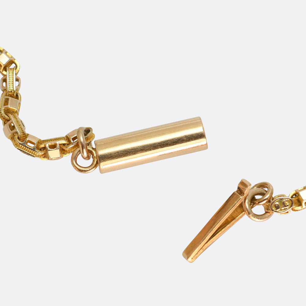 Georgian Gold Fancy-Link Chain