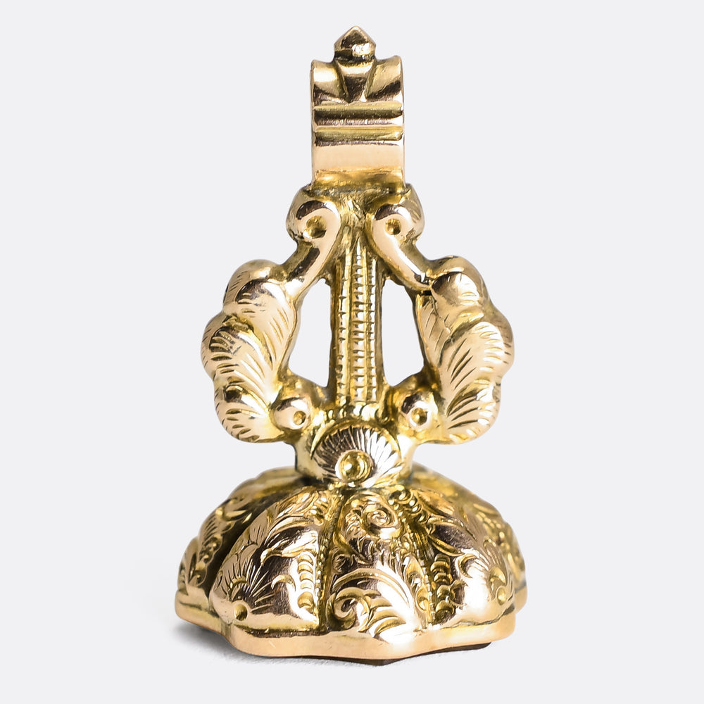 Georgian Hope Ship Intaglio Seal Fob Pendant