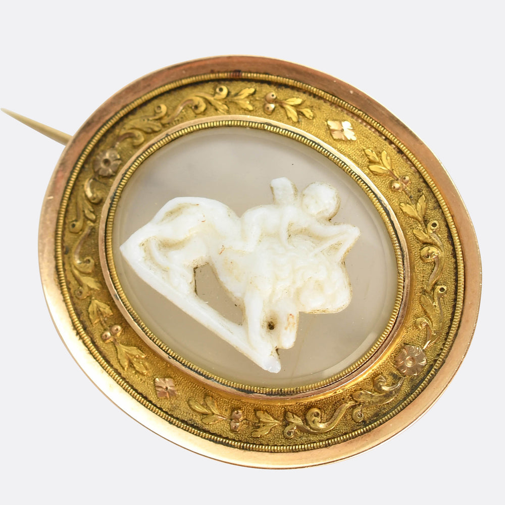 Georgian Love Conquers All Cameo Brooch