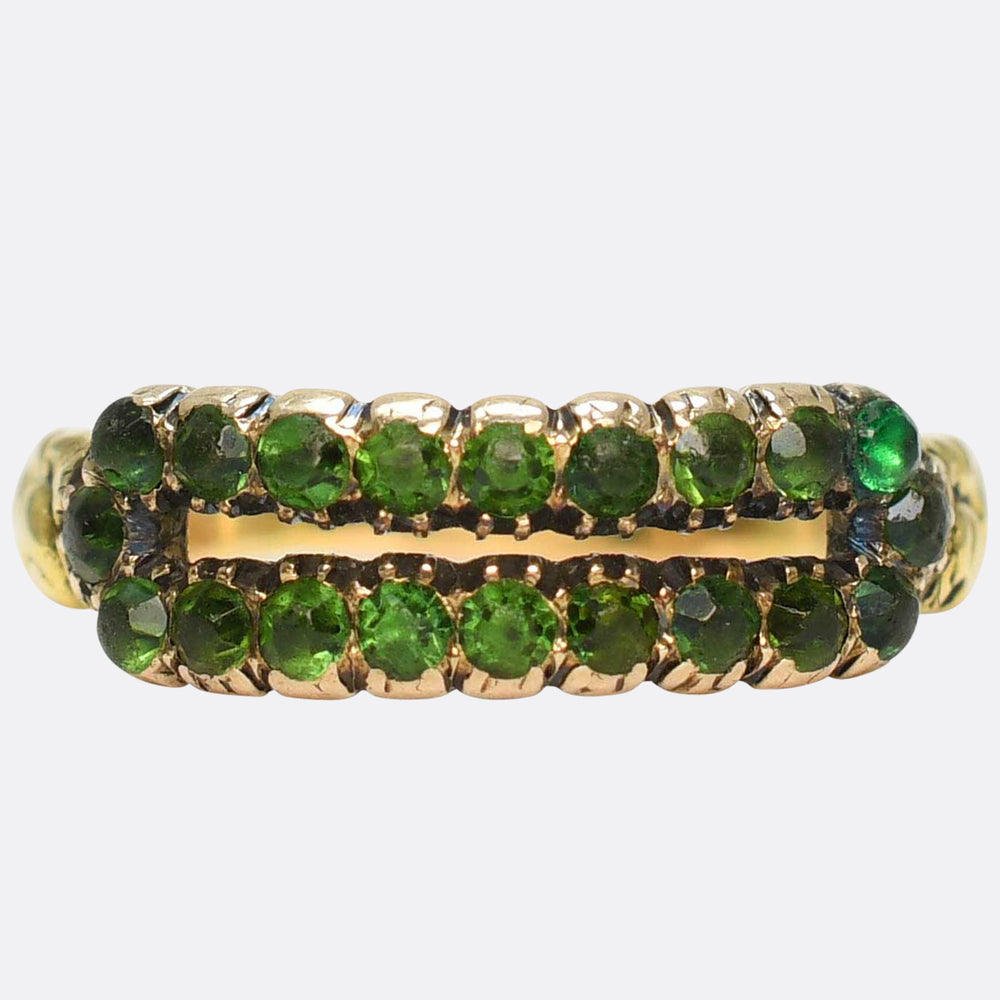 Georgian Paste Double Row Ring