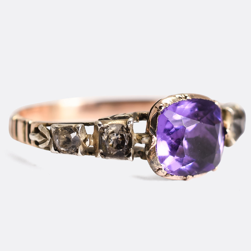 Georgian Paste Gemstone Solitaire Ring