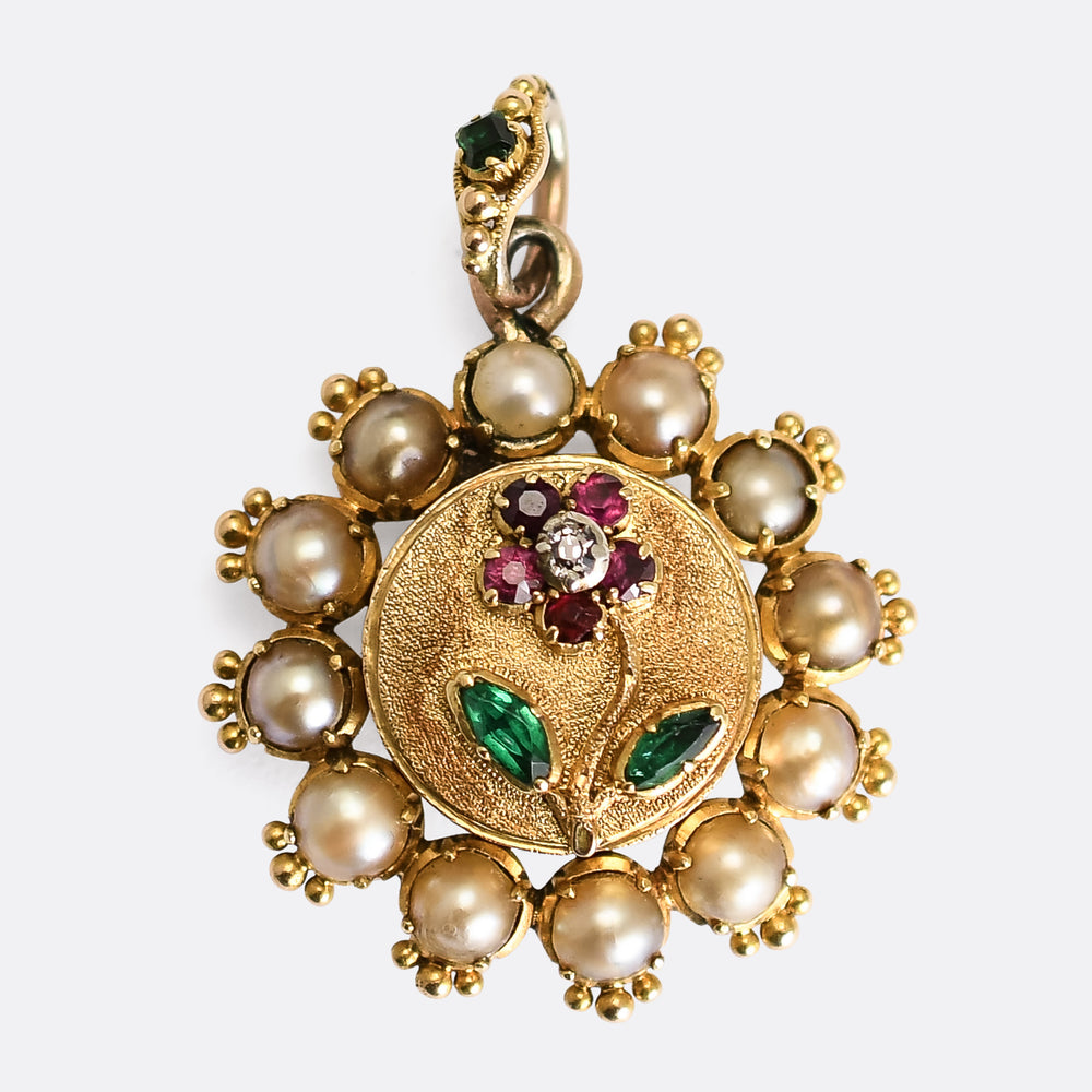 Georgian Regency Forget-Me-Not Locket