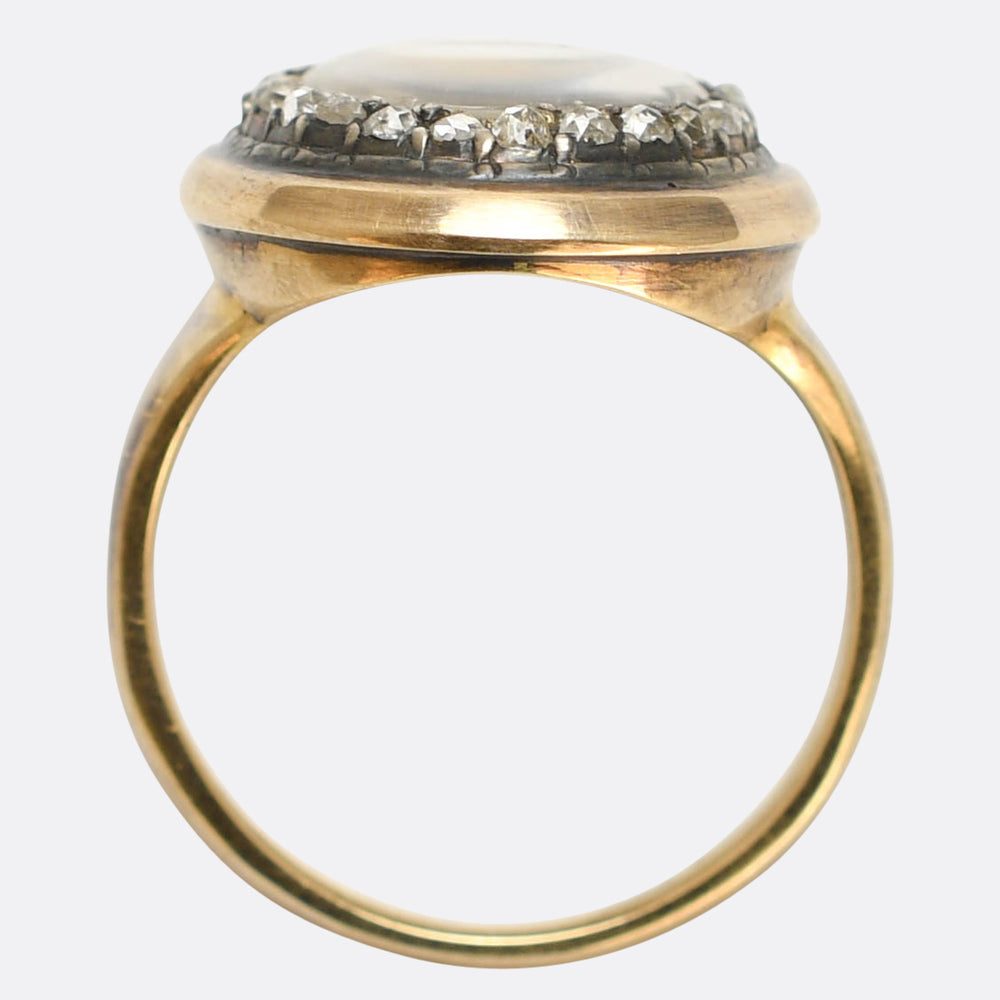 Georgian Silhouette Rose Cut Diamond Ring