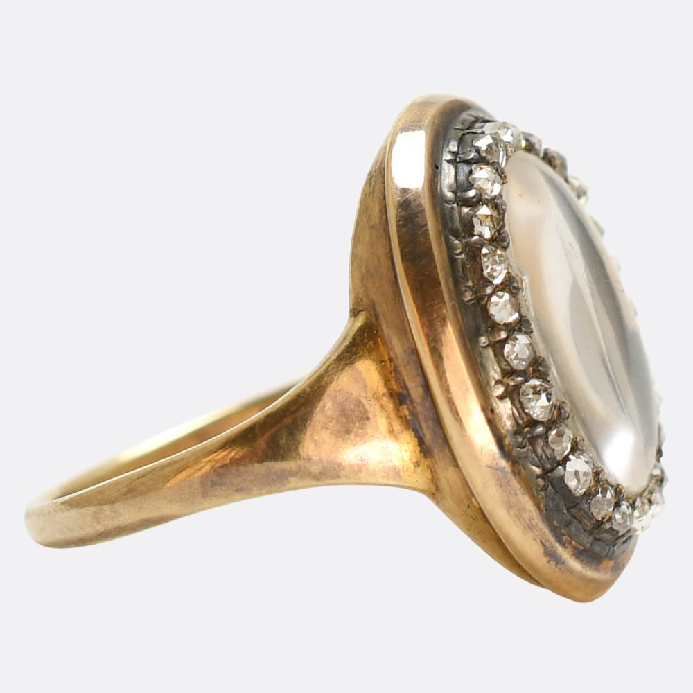 Georgian Silhouette Rose Cut Diamond Ring