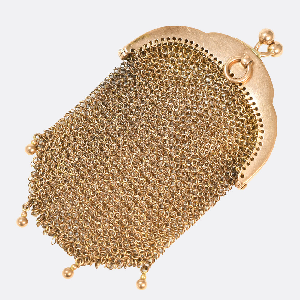 High Victorian Ruby & Diamond Miser's Purse