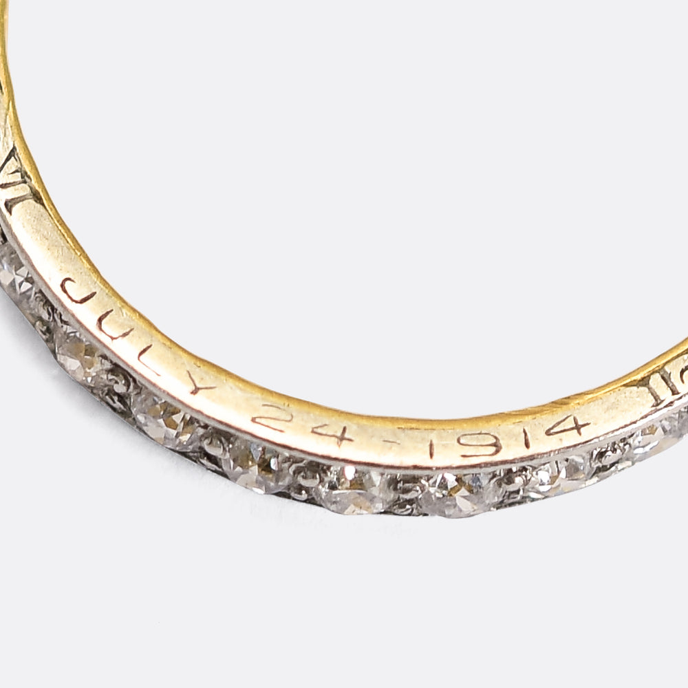 July 24 1914 Diamond Eternity Ring