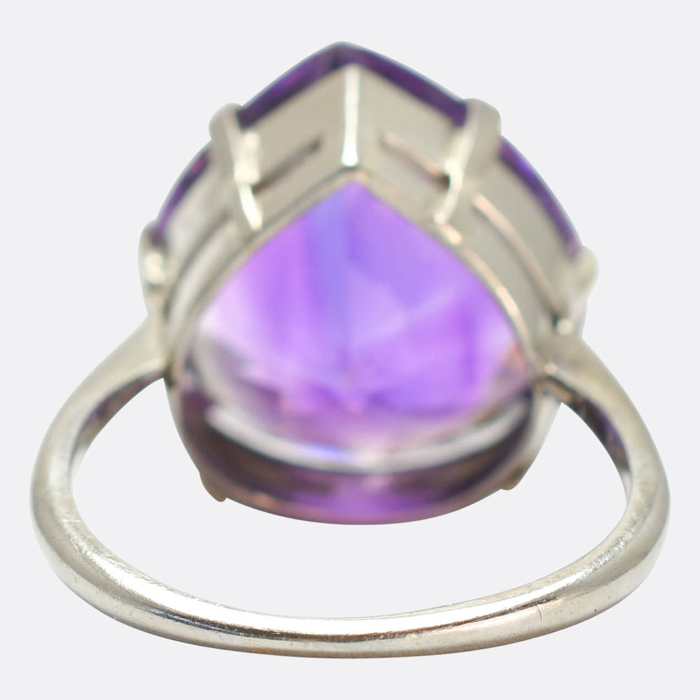 Mid-Century 13.1ct Amethyst Cocktail Ring