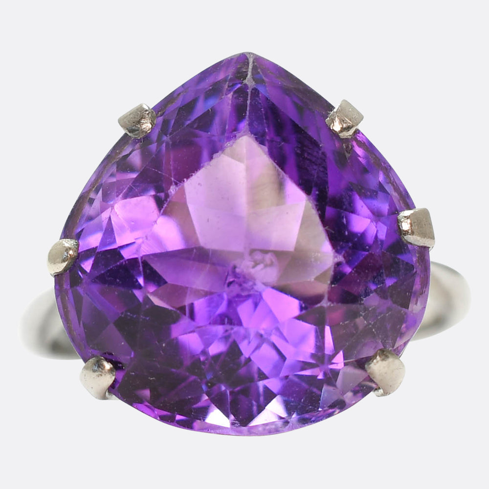 Mid-Century 13.1ct Amethyst Cocktail Ring