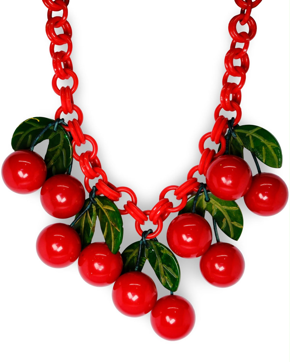 1940's Bakelite Cherry Necklace