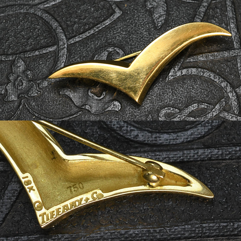 Vintage 18k Gold Bird Brooch by Tiffany & Co