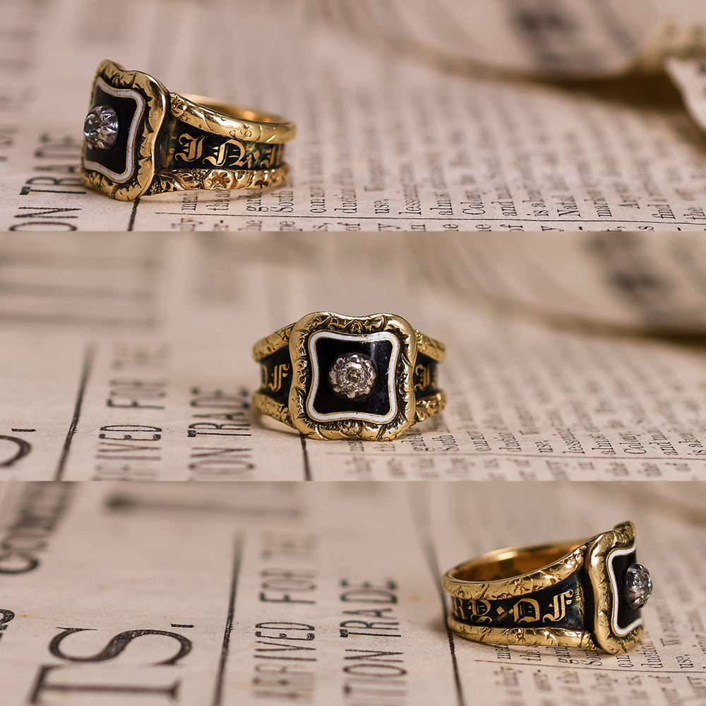 Georgian Diamond Memorial Ring