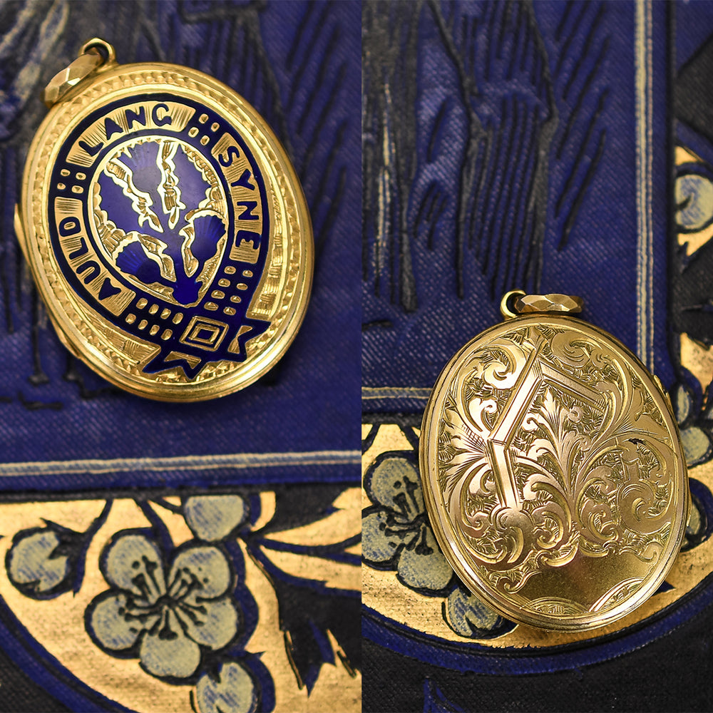 Victorian Auld Lang Syne Locket
