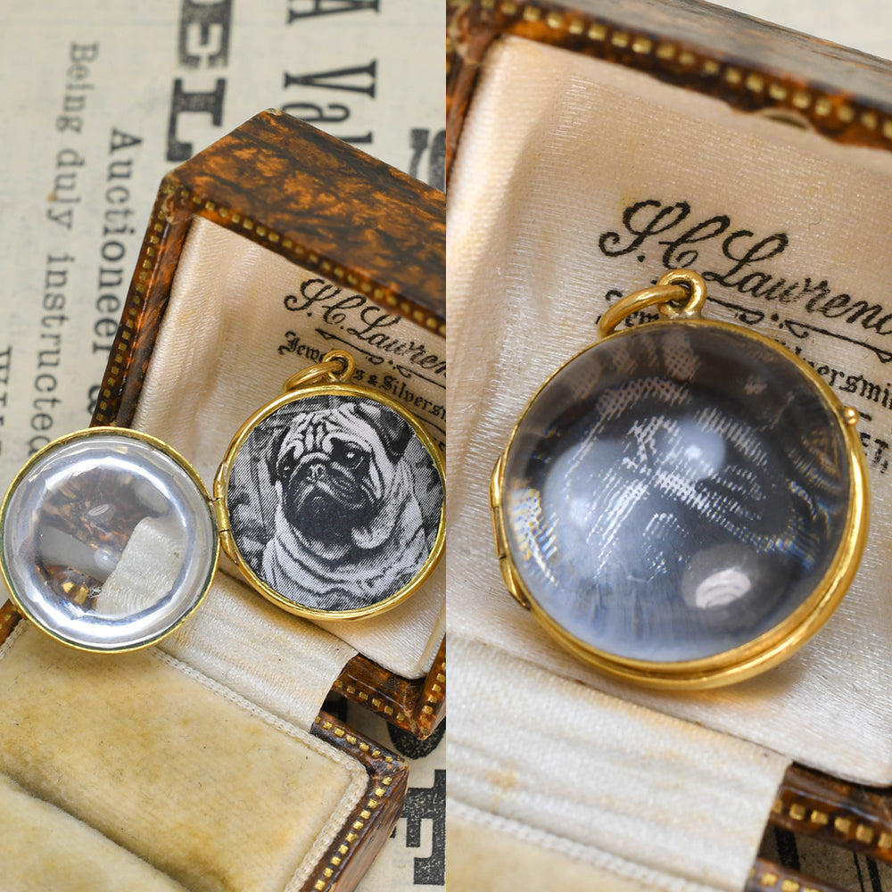 Victorian 18k Pool-Of-Light Locket