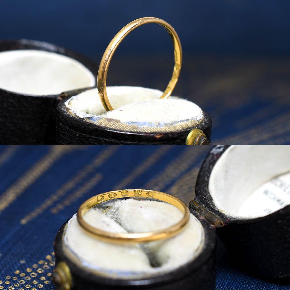 Georgian 22k Gold Slim Wedding Band