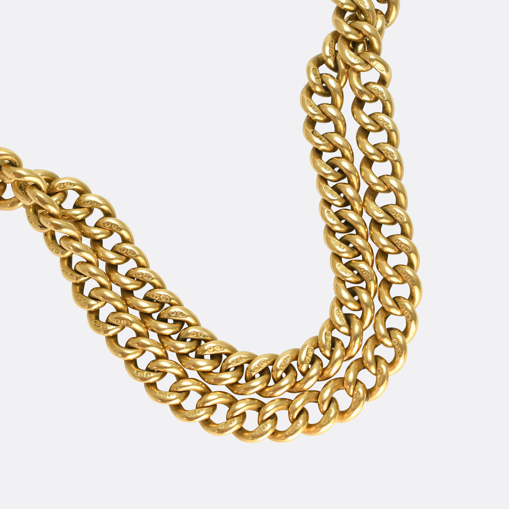 Victorian 18k Gold Albert Chain