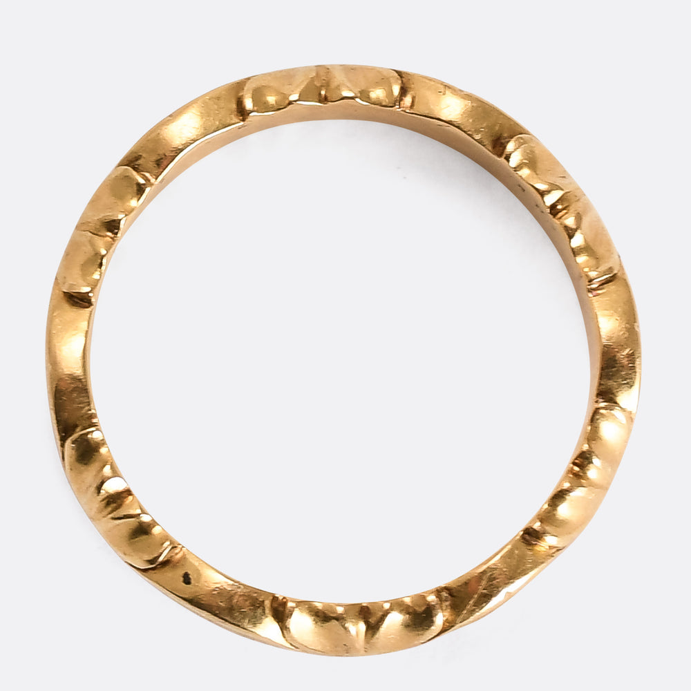 Victorian 18k Gold Fancy Band Ring