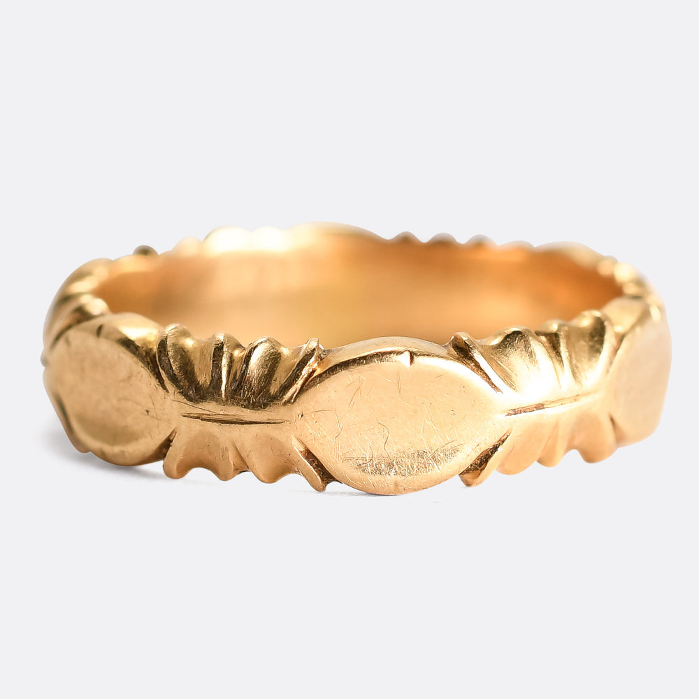 Victorian 18k Gold Fancy Band Ring