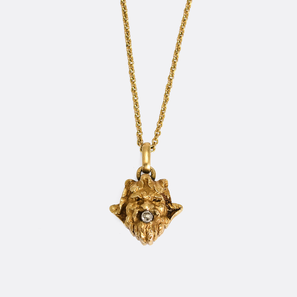 Victorian 18k Gold Gargoyle Charm