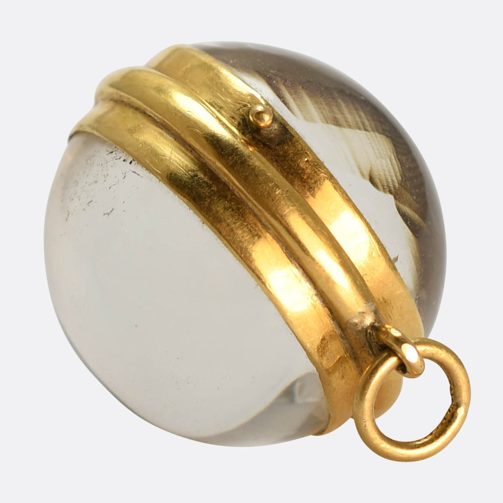 Victorian 18k Pool-Of-Light Locket