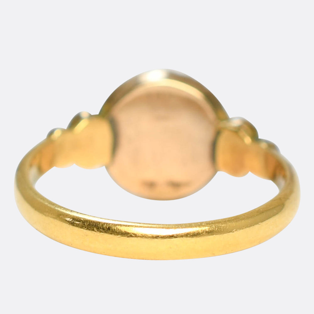 Victorian Amethyst & Pearl Cluster Ring