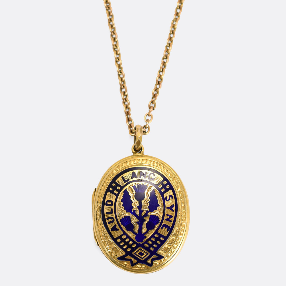 Victorian Auld Lang Syne Locket