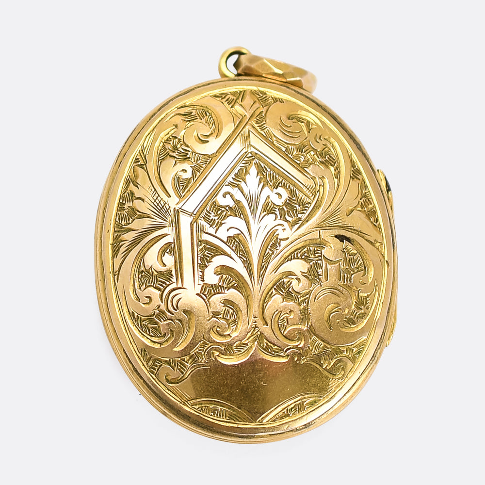 Victorian Auld Lang Syne Locket