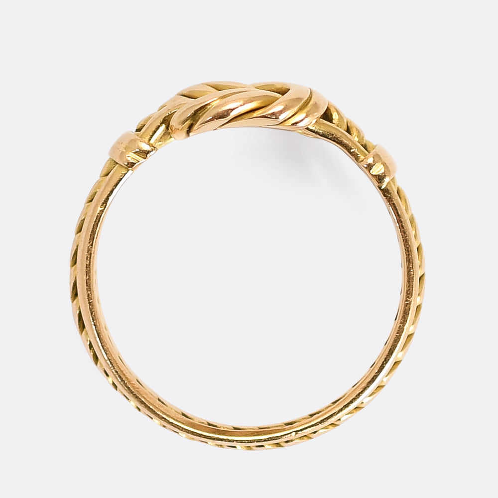 Victorian Braided Love Knot Ring