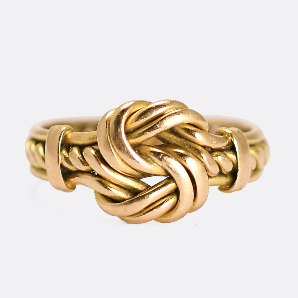 Victorian Braided Love Knot Ring