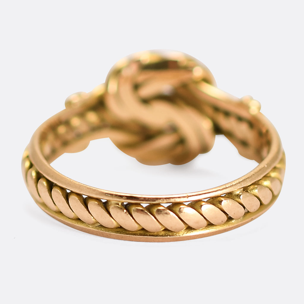 Victorian Braided Love Knot Ring Butter Lane Antiques