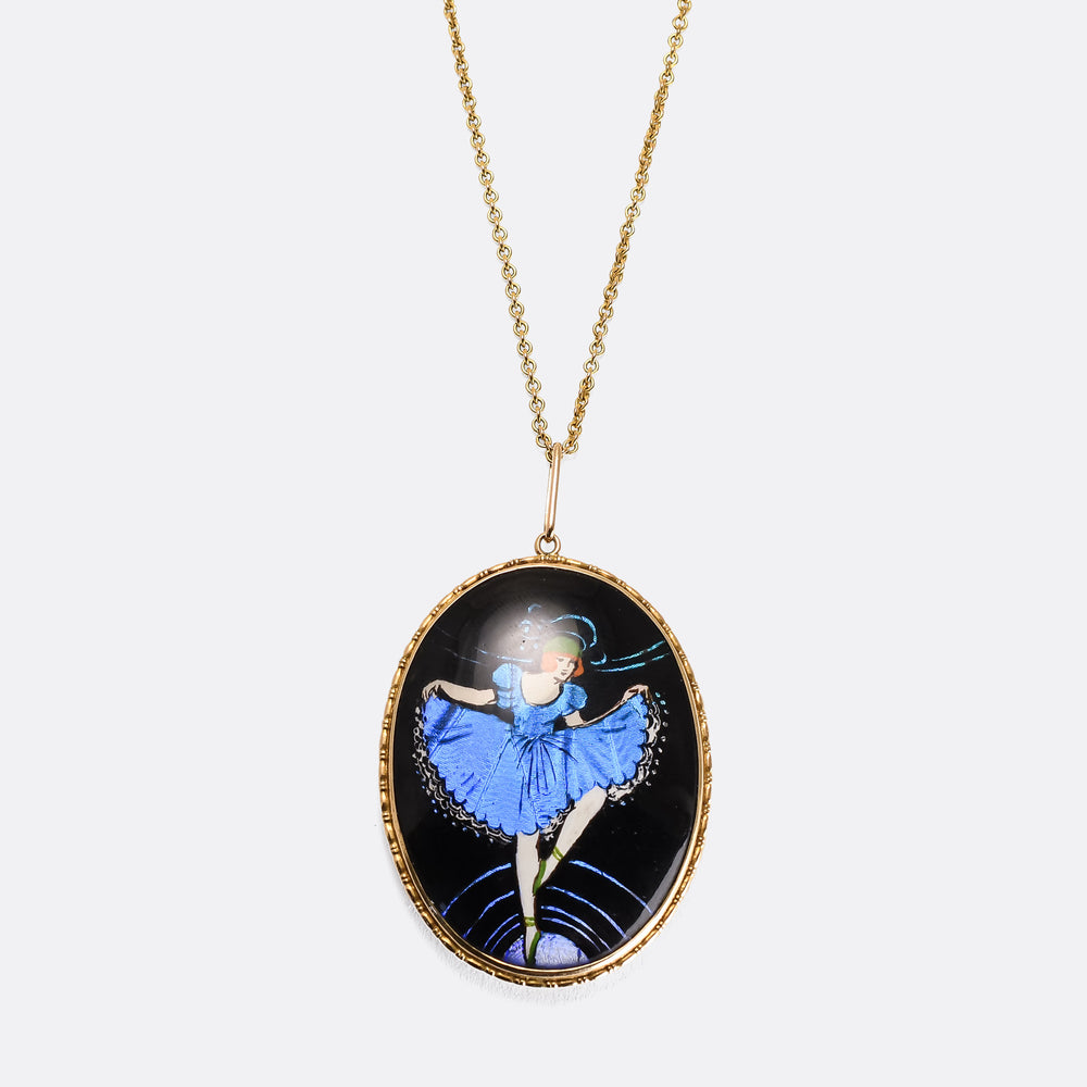 Victorian Butterfly Wing Ballerina Pendant