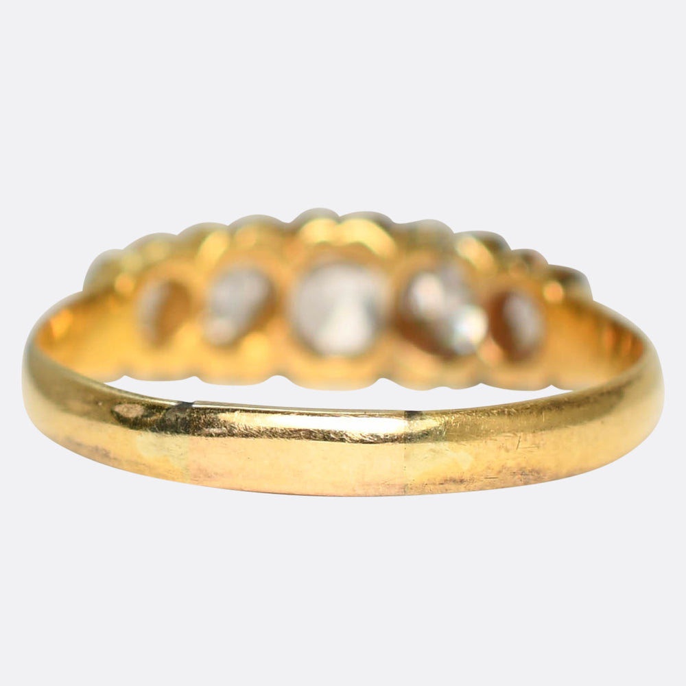 Victorian Diamond 5-Stone Ring