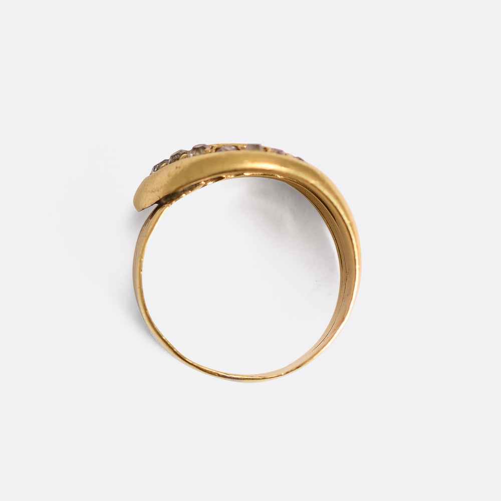 Victorian Diamond Serpent Ring