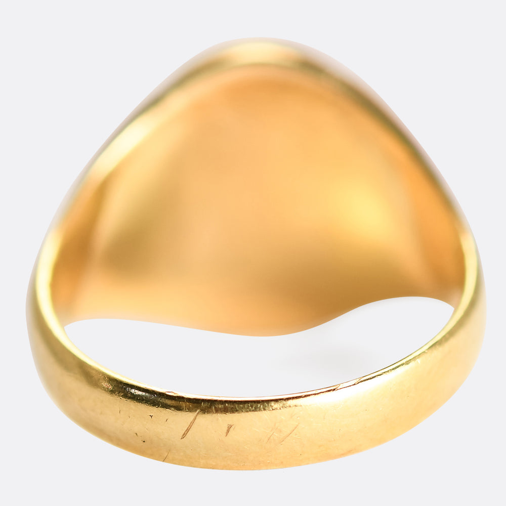 Victorian Do Not Despair Bloodstone Signet Ring