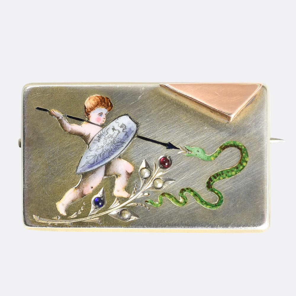 Victorian Enamel Multi-Gem